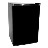 Haier HNSE05BB 4-3/5-Cubic-Foot Compact Refrigerator/Freezer, Black/Stainle ....