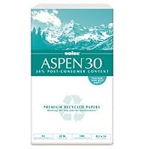 Boise 054904 Aspent Recycled Office Paper, 20-lb., 8-1/2 x 14, White, 5,000 Sheets/Ct