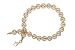 14K Two Tone Gold Diamond Cut Star Link Bracelet