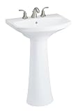 Kohler K-2362-8-0 Cimarron Pedestal Lavatory with 8" Centers, White