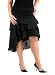 Full Figure Asymmettrical Tiered Woven Skirt