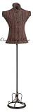 Retail Furnitures item: Wicker Iron Dress Form Mannequin 64'' Height