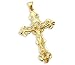 Jewelry : 14k Yellow Gold Cross Crucifix Pendant Charm Large New