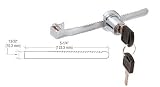 CRL Chrome Glass Showcase Lock - Keyed Alike