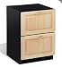 Kitchen & Housewares : 2 DRAWER REF 24' BLK ULINE