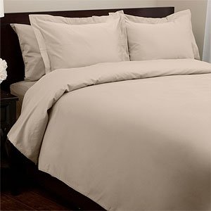 600TC Cotton Duvet Set, Full Queen, Linen by