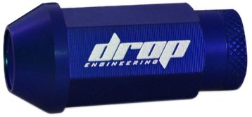 Mishimoto ALG-BL-125 Blue M12 1.25 CNC Aluminum 7076 Open Ended Lug Nut, 16 Piece Set