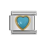 zoppini turquoise heart charm