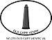 OLD CAPE HENRY LIGHT Oval Bumper Sticker