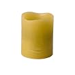 Enjoy Lighting 372641 Green Distressed Limegrass and Cypress Scented Wax LED Pillar Candle, 3-Inch by 4-Inch