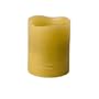 Enjoy Lighting 372641 Green Distressed Limegrass and Cypress Scented Wax LED Pillar Candle, 3-Inch by 4-Inch