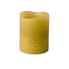 Enjoy Lighting 372641 Green Distressed Limegrass and Cypress Scented Wax LED Pillar Candle, 3-Inch by 4-Inch