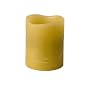 Enjoy Lighting 372641 Green Distressed Limegrass and Cypress Scented Wax LED Pillar Candle, 3-Inch by 4-Inch