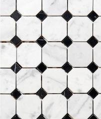 CARRERA MARBLE 2" OCTAGON POLISHED MOSAIC