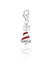 Sterling Silver Multi Color Enameled Bell Charm