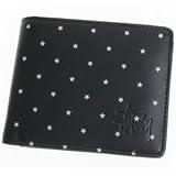 【ステューシー STUSSY 財布 ウォレット】Stars Bi-Fold Wallet【ブラック】NO3