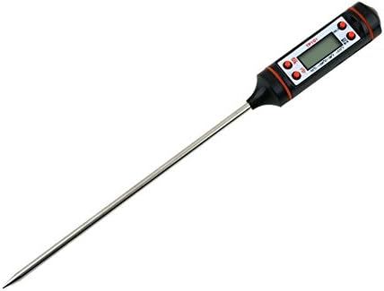 Latest Cooking Thermometers,Oumeijia Digital Stainless Cooking Thermometer with Instant Read, Long Probe, LCD Screen, Anti-Corrosion, Best for Food, Meat, Grill, BBQ, Milk, and Bath Water