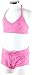 Sports : Shiwi Bustier Bikini mit Hot Pants und Glitzer-Print Pink, Gr.: 152