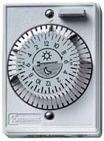 Intermatic-E1020 In-wall Mechanical Programmable Timer, Single pole/single throw. 120 volt. 12 daily settings.