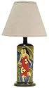 VINTAGE ISLAND BEAUTIES CERAMIC TABLE LAMP - BLUE