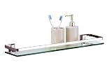 317jRB5lJbL. SL160  Glass Bathroom Shelf   Chrome by Organize It All
