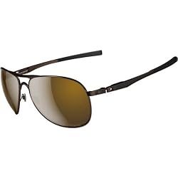 Oakley Plaintiff Men's Polarized Lifestyle Designer Sunglasses - Polished Chrome/VR28 Black Iridium