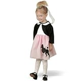 Party America - 1950's Poodle Skirt Costume (Toddler Large 2-4)