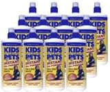 KIDS 'N' PETS Brand - Stain and Odor Remover, 12 pack, 32 fluid ounce bottles (384 fluid ounces total)