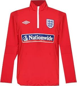 2010-11 England 1/4 Zip Formula 1 Training Drill Top (Red)