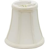 Progress Lighting P8647-01 Clip-On Shantung Shade For Chandeliers and Wall Fixtures, Off White