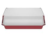 Bake Porter Rectangular Baking Pan with Cover, Red