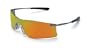 Crews CT411R Rubicon Safety Glasses, Metal Temples, Fire Mirror Lens, Resilient Spring Hinge Temples