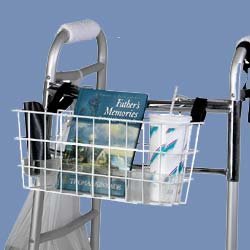 HealthPersonalCare: Walker Basket with Beverage Holder Tray   Walker Accessory