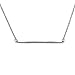 Beauniq Sterling Silver Bar Pendant Necklace, 16 Inches-18 Inches