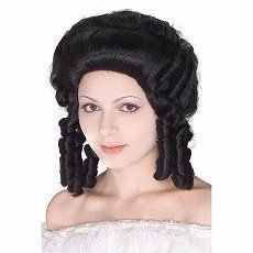 COLONIAL WOMAN WIG-BLACK