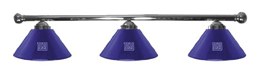 New York Giants Pool Table Light - Chrome Bar