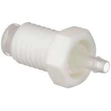 Bayonet-Style Female Quick Connect Fitting, 200 Series Barb, 3/32" (2.4 mm) ID Tubing, Black ABS Housing