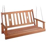 Beecham Swing Co. Diamond Back Oak Porch Swing