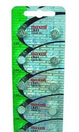 Lr-41 Maxell Alkaline Cell Battery 10 Pk..