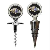 Baltimore Ravens NFL Cork Screw and Wine Bottle Topper Set