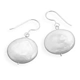 Cultured Freshwater Coin Pearl Earrings-