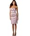 Apparel : Nine West Strapless Bow Front Belted Stretch Satin Dress