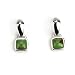 Barse Sterling Silver Lime Turquoise Half Hoop Earrrings