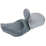 Mustang Wide Touring Studded Solo Seat with Driver Backrest...