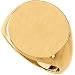10K Yellow Gold Men's Solid Signet Ring With Brush Finished Top