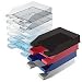 Briefkorb Standard, 6 Stück, blau-transparent