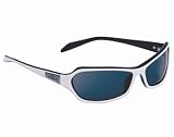 Angel White Note Rhythm Sunglasses w Smoke Polarized Lens by