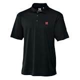NCAA Nebraska Cornhuskers Black Drytec Genre Polo Men's