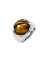 Jewelry: Mens Stainless Steel Tigers Eye Ring Size 9 - Chisel