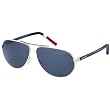 Tommy Hilfiger 1005/S Adult Outdoor Sunglasses - White Red White Blue/Blue